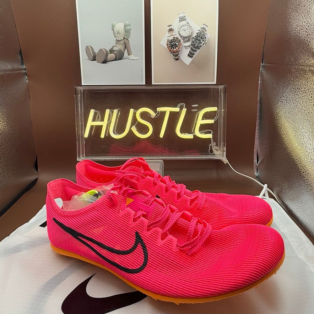 Nike Zoom Mamba V6 Hyper Pink Track Spikes DR2733-600 Sz 10.5